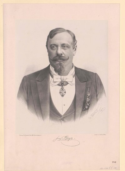 Franz Ritter Berger door Artist Unknown