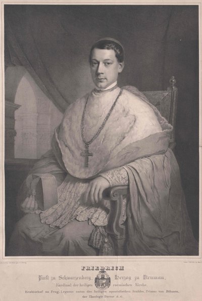 Frederik graaf Schwarzenberg-Krumau door Artist Unknown
