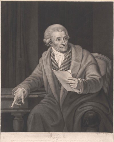 Friedrich Gottlieb Klopstock door Artist Unknown