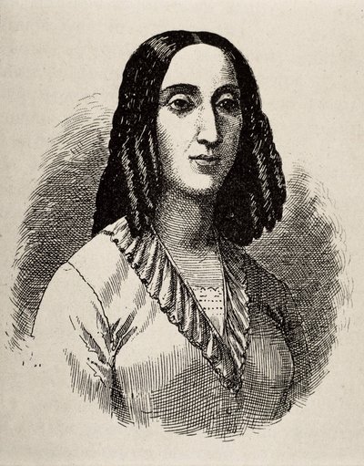 GORRITI, Juana Manuela (1818-1892). Argentijnse schrijfster. Gravure. door Artist Unknown