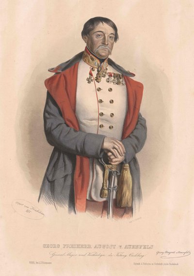 George baron August von Auenfels door Artist Unknown