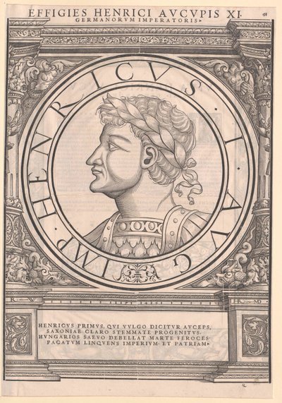 Duitse koning Hendrik I door Artist Unknown