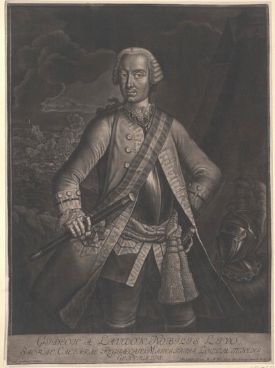 Gideon Ernst baron Loudon door Artist Unknown