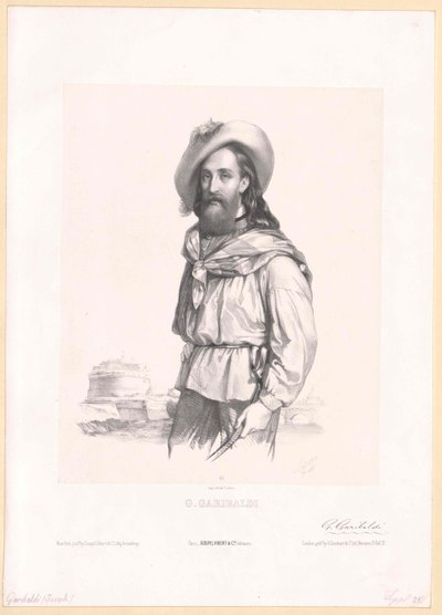 Giuseppe Garibaldi door Artist Unknown