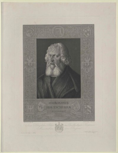 Hieronymus Holzschuher (prent) door Artist Unknown