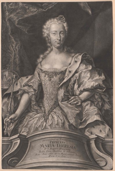Heilige Romeinse keizerin Maria Theresia door Artist Unknown