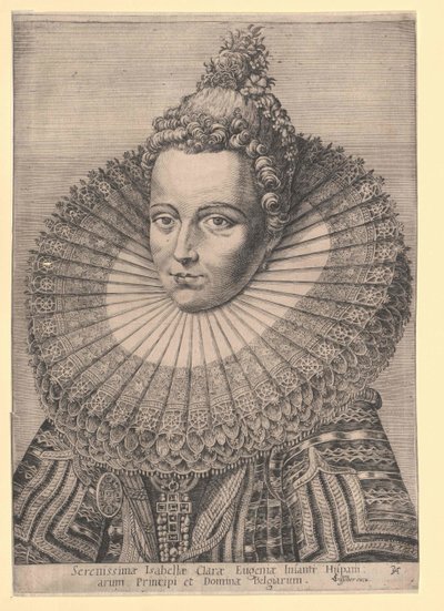Infanta van Spanje Isabella Clara Eugenia door Artist Unknown