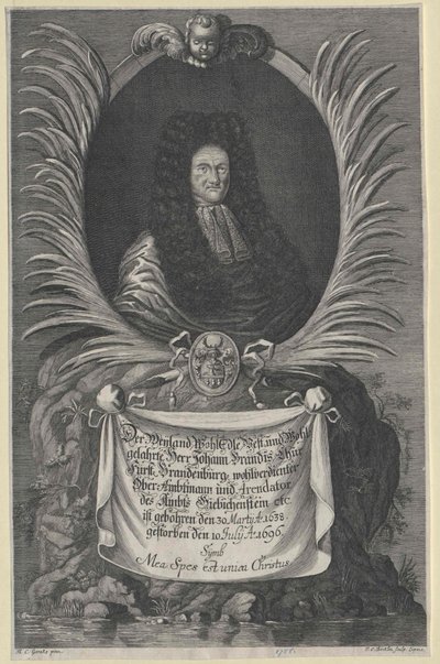 Johann Brandis (afdrukken) door Artist Unknown