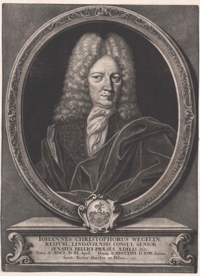 Johann Christoph Wegelin (druk) door Artist Unknown