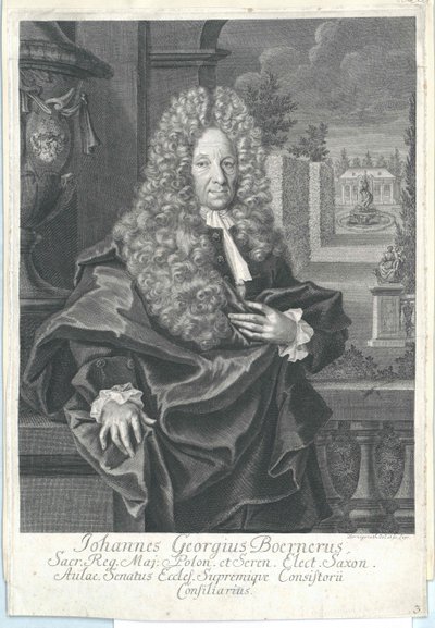 Johann Georg Boerner door Artist Unknown