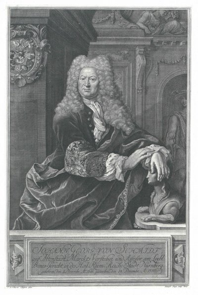 Johann Georg von Schmidt in Altenstadt door Artist Unknown