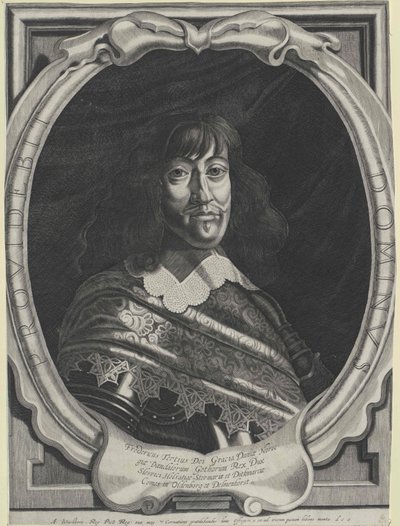 Koning van Denemarken Frederik III door Artist Unknown