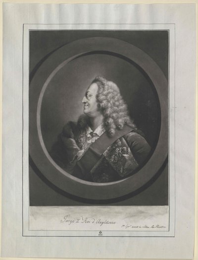 Koning van Engeland Keurvorst van Hannover George II door Artist Unknown