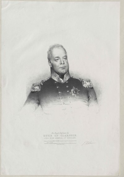 Koning van Engeland Willem IV door Artist Unknown