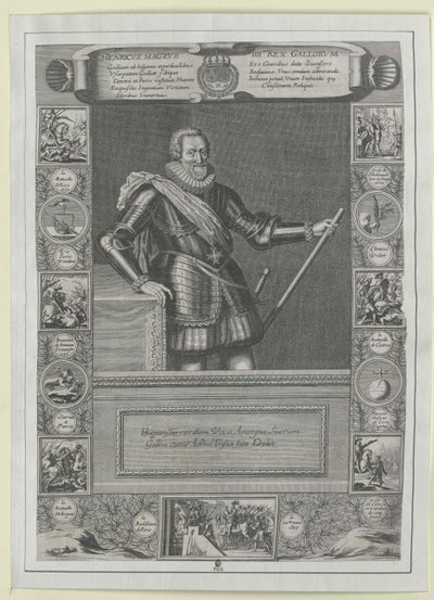 Koning van Frankrijk Hendrik IV door Artist Unknown