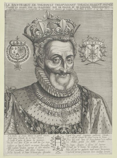Koning van Frankrijk Hendrik IV door Artist Unknown