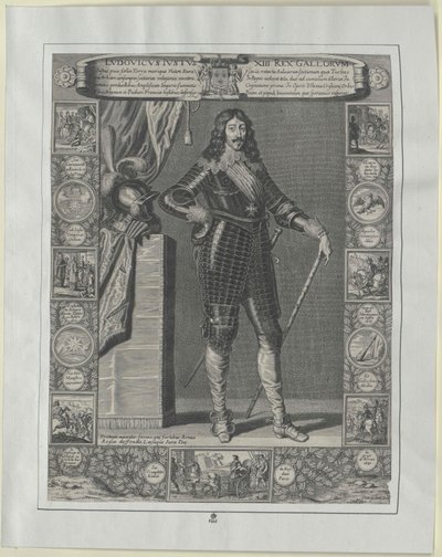 Koning van Frankrijk Lodewijk XIII door Artist Unknown