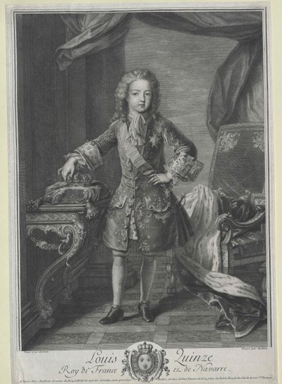 Koning van Frankrijk Lodewijk XV door Artist Unknown