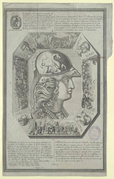 Koning van Macedonië Alexander de Grote door Artist Unknown