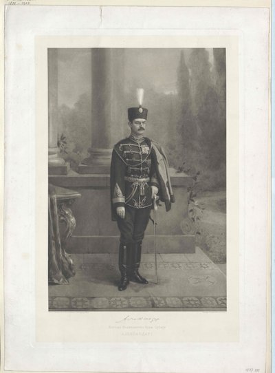 Koning van Servië Alexander I door Artist Unknown
