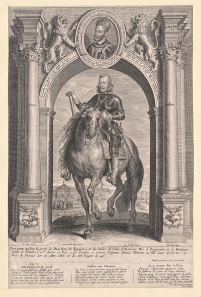 Koning van Spanje Philipp IV door Artist Unknown