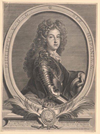 Koning van Spanje Philipp V. door Artist Unknown