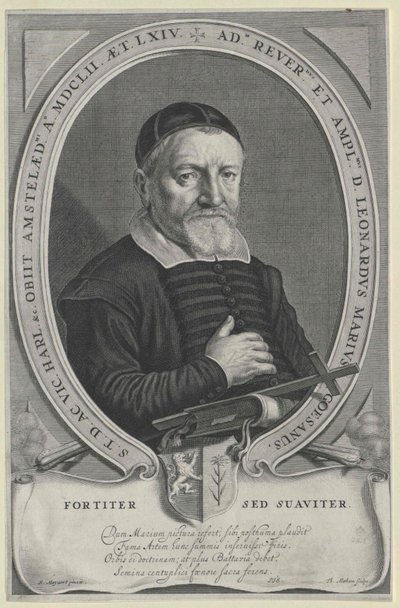 Leonhard Marius (druk) door Artist Unknown