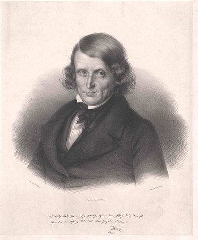 Leopold Zunz (druk) door Artist Unknown