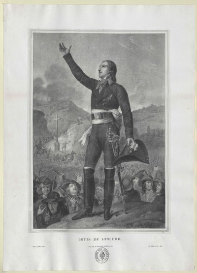 Louis-Marie de Salgues markies van Lescure door Artist Unknown