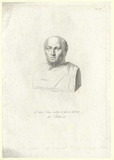 Lucius Annaeus Seneca (druk) door Artist Unknown