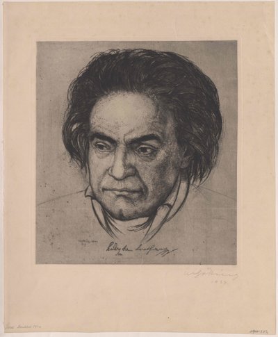 Ludwig van Beethoven door Artist Unknown
