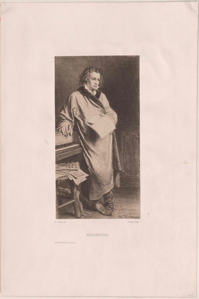 Ludwig van Beethoven door Artist Unknown