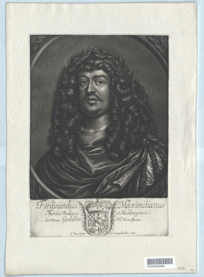 Markgraaf van Baden-Baden Ferdinand Maximiliaan door Artist Unknown