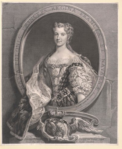 Maria Leszczynska door Artist Unknown