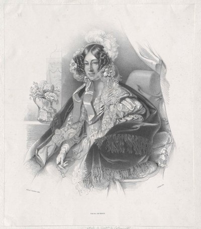 Maria Rosa gravin Kinsky von Wchinitz en Tettau door Artist Unknown