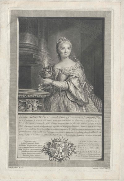 Marie Diane Antoinette de Rosset de Rocozel de Fleury door Artist Unknown