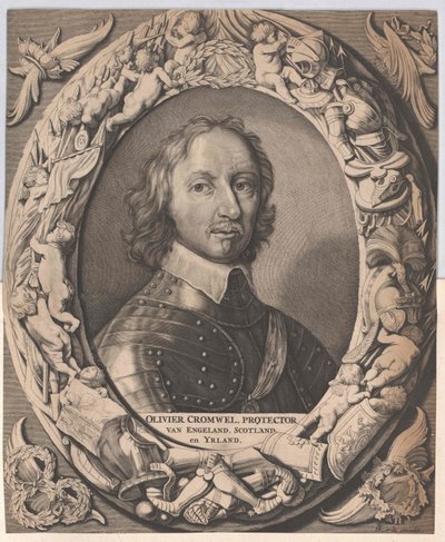 Oliver Cromwell (afdruk) door Artist Unknown