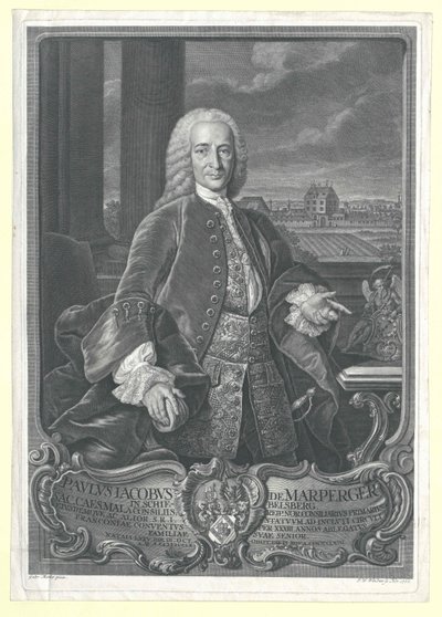 Paul Jakob von Marperger door Artist Unknown