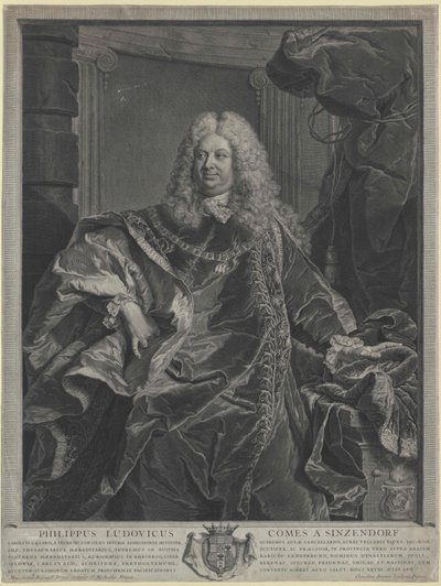 Philipp Ludwig graaf Sinzendorf door Artist Unknown