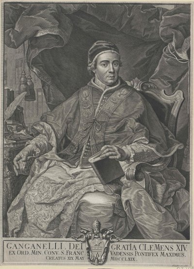 Paus Clemens XIV door Artist Unknown