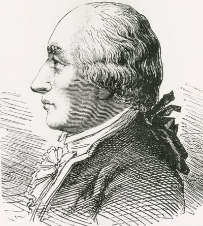 Portret van Jacques Charles (prent) door Artist Unknown