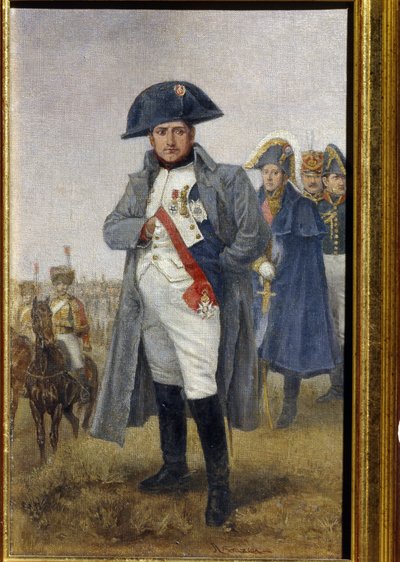 Portret van keizer Napoleon Bonaparte (olieverf op doek) door Artist Unknown