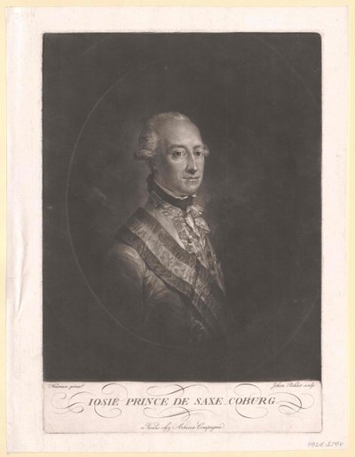 Prins van Saksen Coburg-Saalfeld Frederik Josiah door Artist Unknown