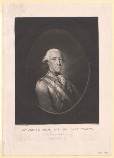 Prins van Saksen Coburg-Saalfeld Frederik Josiah door Artist Unknown