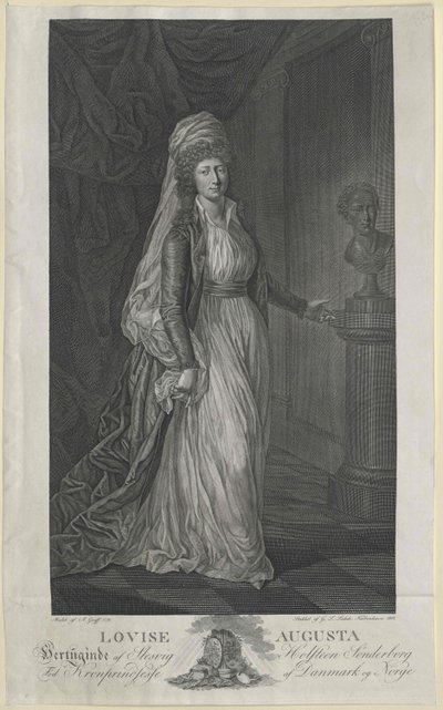 Prinses van Denemarken Louisa door Artist Unknown