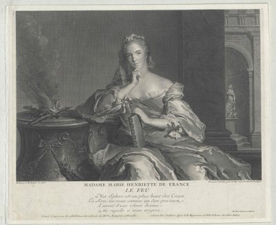 Prinses van Frankrijk Marie Henriette door Artist Unknown