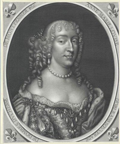 Prinses van Orléans Anne Mary Louise door Artist Unknown