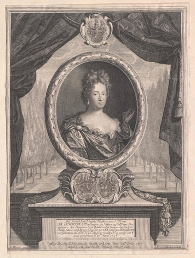Prinses van Sachsen-Weissenfels Christine door Artist Unknown