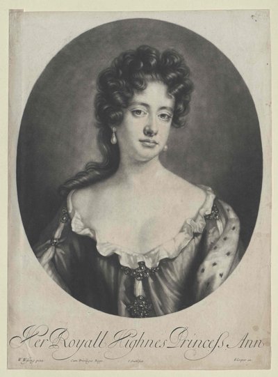 Koningin van Engeland Anne door Artist Unknown