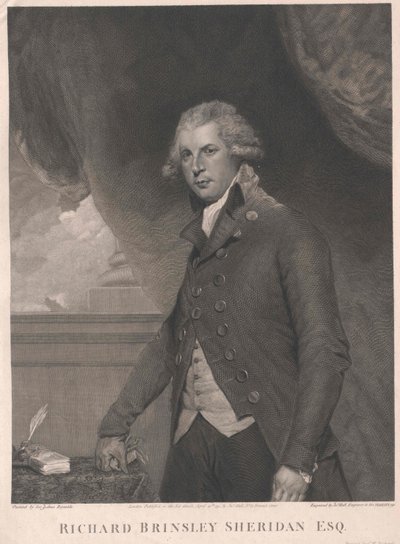 Richard Brinsley Sheridan door Artist Unknown